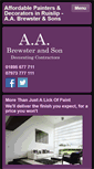 Mobile Screenshot of brewsterdecorator.co.uk