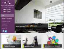 Tablet Screenshot of brewsterdecorator.co.uk